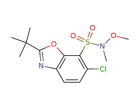 2-(TERT-BUTYL)-6-CHLORO-N-METHOXY-N-METHYLBENZO[D]OXAZOLE-7-SULFONAMIDE