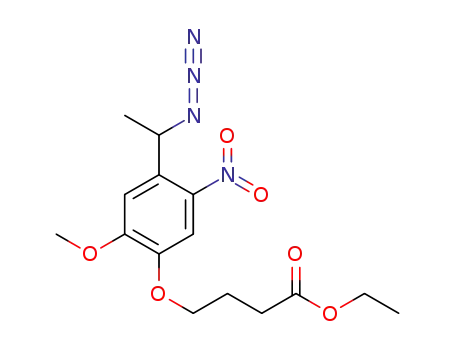 ethyl 4-(4-(1-azidoethyl)-2-methoxy-5-nitrophenoxy)butanoate