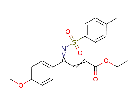 4-(4-methoxyphenyl)-4-(toluene-4-sulfonylimino)but-2-enoic acid ethyl ester