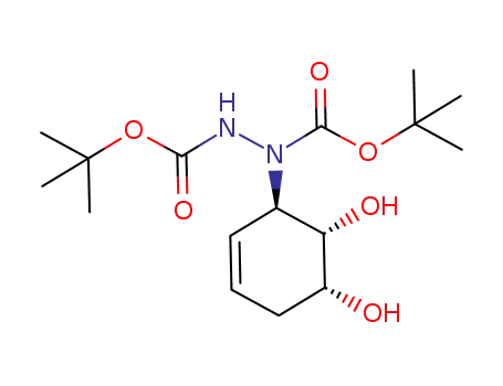 di-tert-butyl 1-((1R,5R,6S)-5,6-dihydroxycyclohex-2-enyl)hydrazine-1,2-dicarboxylate