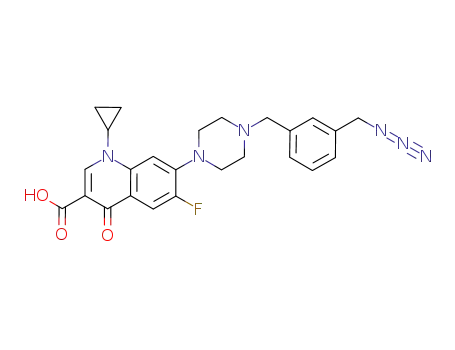 7-(4-(3-(azidomethyl)benzyl)piperazin-1-yl)-1-cyclopropyl-6-fluoro-4-oxo-1,4-dihydroquinoline-3-carboxylic acid