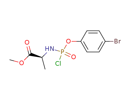 Molecular Structure of 217090-42-1 (L-Alanine, N-[(4-bromophenoxy)chlorophosphinyl]-, methyl ester)