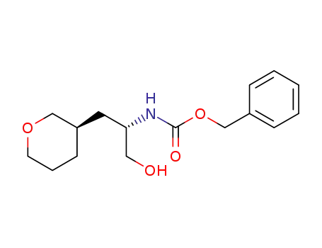 CarbaMic acid, N-[(1S)-1-(hydroxyMethyl)-2-[(3R)-tetrahydro-2H-pyran-3-yl]ethyl]-, phenylMethyl ester