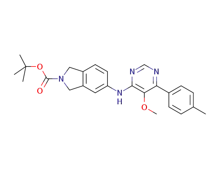 1,1-dimethylethyl 1,3-dihydro-5-[[5-methoxy-6-(4-methylphenyl)-4-pyrimidinyl]amino]-2H-isoindole-2-carboxylate