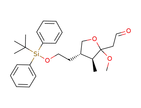 (3S,4S)-4-[2-[(1,1-dimethylethyl)diphenylsilyloxy]ethyl]tetrahydro-2-methoxyl-3-methyl-2-furanacetaldehyde
