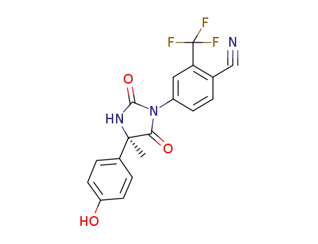 (R)-4-[4-(4-hydroxyphenyl)-4-methyl-2,5-dioxoimidazolidin-1-yl]-2-trifluoromethylbenzonitrile