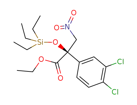 (R)-ethyl 2-(3,4-dichlorophenyl)-3-nitro-2-(triethylsilyloxy)propanoate