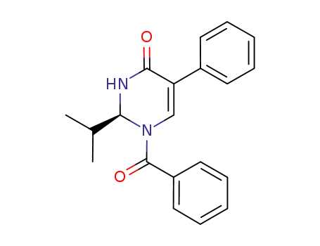 1-benzoyl-(2S)-isopropyl-5-phenyl-2,3-dihydro-4(1H)-pyrimidin-4-one