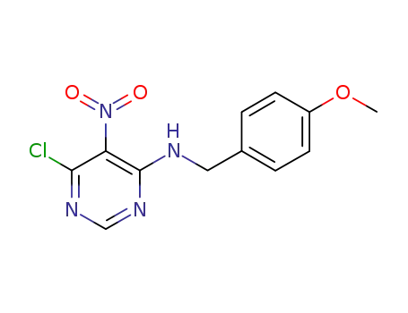 4-Pyrimidinamine, 6-chloro-N-[(4-methoxyphenyl)methyl]-5-nitro-