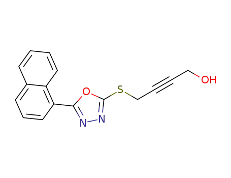 4-(5-(naphthalen-1-yl)-1,3,4-oxadiazol-2-ylthio)but-2-yn-1-ol
