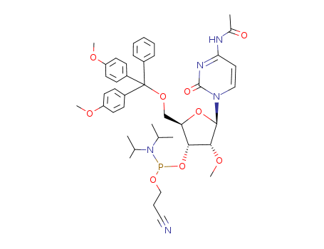 Cytidine, N-acetyl-5'-O-[bis(4-methoxyphenyl)phenylmethyl]-2'-O-methyl-, 3'-[2-cyanoethyl bis(1-methylethyl)phosphoramidite]