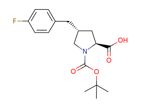 N-t-Butoxycarbonyl-trans-4-(4-fluorobenzyl)-L-proline;(2S,4R)-1-t-Butoxycarbonyl-4-(4-fluorobenzyl)pyrrolidine-2-carboxylic acid