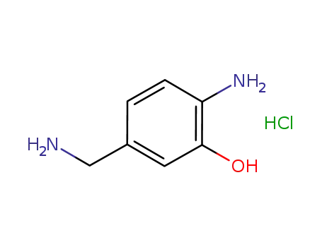 Molecular Structure of 943751-53-9 (2-amino-5-(aminomethyl)phenol dihydrochloride)