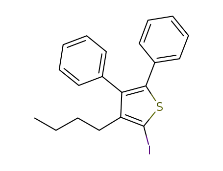 3-butyl-2-iodo-4,5-diphenylthiophene