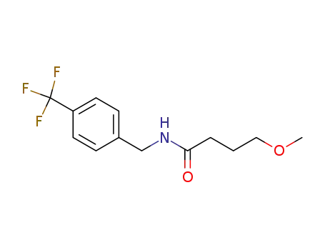 Molecular Structure of 202402-01-5 (N-[(4-trifluoromethyl)benzyl]4-methoxybutyramide)