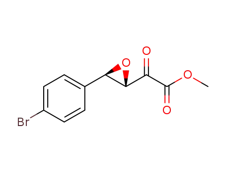Molecular Structure of 1201890-27-8 (methyl 2-((2S,3R)-3-(4-bromophenyl)oxiran-2-yl)-2-oxoacetate)