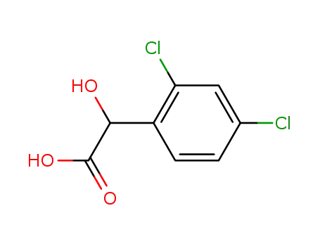 Molecular Structure of 7554-78-1 (2,4-dichloro mandelic acid)