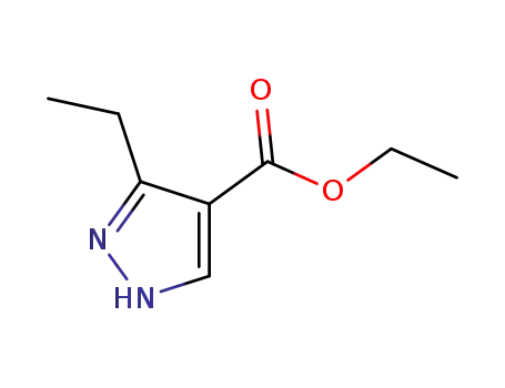 Molecular Structure of 73981-23-4 (ETHYL-3-ETHYLPYRAZOLE-4-CARBOXYLATE)