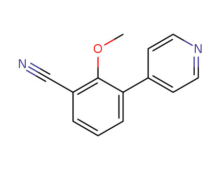 2-methoxy-3-pyridin-4-yl-benzonitrile