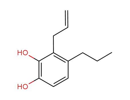 Molecular Structure of 1234378-87-0 (3-allyl-4-propylbenzene-1,2-diol)