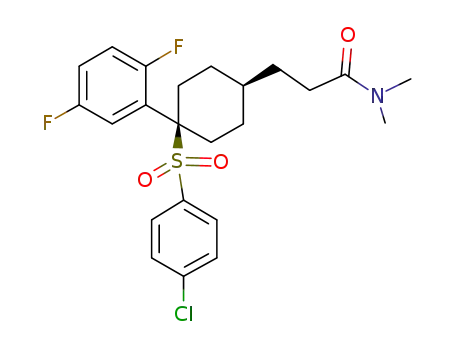 Molecular Structure of 471905-42-7 (C<sub>23</sub>H<sub>26</sub>ClF<sub>2</sub>NO<sub>3</sub>S)