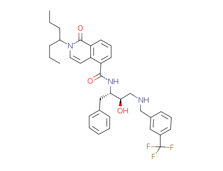 N-[(1S,2R)-1-benzyl-2-hydroxy-3-{[3-(trifluoromethyl)benzyl]amino}propyl]-1-oxo-2-(1-propylbut-1-yl)-1,2-dihydroisoquinolin-5-carboxamide