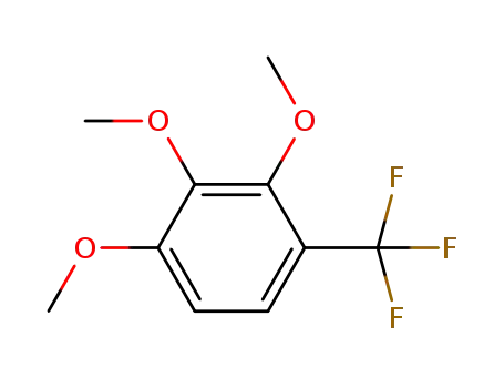 Molecular Structure of 1254164-47-0 (1,2,3-trimethoxy-4-(trifluoromethyl)benzene)