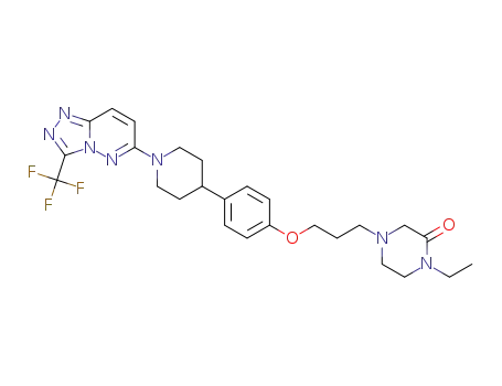 1-ethyl-4-[3-(4-{1-[3-(trifluoromethyl)[1,2,4]triazolo[4,3-b]pyridazin-6-yl]piperidin-4-yl}phenoxy)propyl]piperazin-2-one