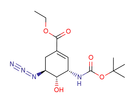 (3S,4S,5S)-ethyl 5-azido-3-(tert-butoxycarbonylamino)-4-hydroxycyclohex-1-enecarboxylate