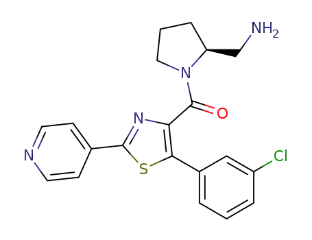 (S)-(2-aminomethyl-pyrrolidin-1-yl)-[5-(3-chloro-phenyl)-2-pyridin-4-yl-thiazol-4-yl]-methanone