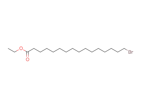Molecular Structure of 109557-87-1 (Hexadecanoic acid, 16-bromo-, ethyl ester)