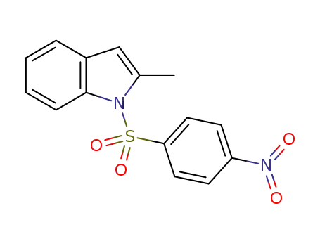 Molecular Structure of 1181669-81-7 (2-methyl-1-((4-nitrophenyl)sulfonyl)-1H-indole)