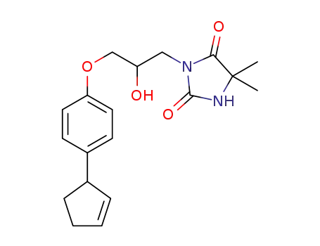 3-[3'-(4-cyclopent-2'''-en-1'''-ylphenoxy)-2'-hydroxypropyl]-5,5-dimethylimidazolidine-2,4-dione