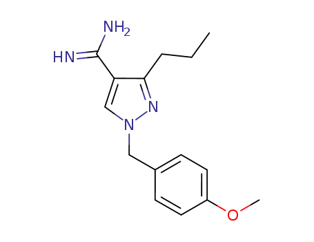 1-(4-methoxybenzyl)-3-propyl-1H-pyrazole-4-carboximidamide
