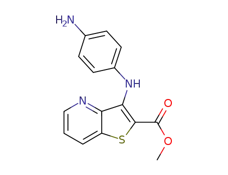 methyl 3-(4-aminophenylamino)thieno[3,2-b]pyridine-2-carboxylate