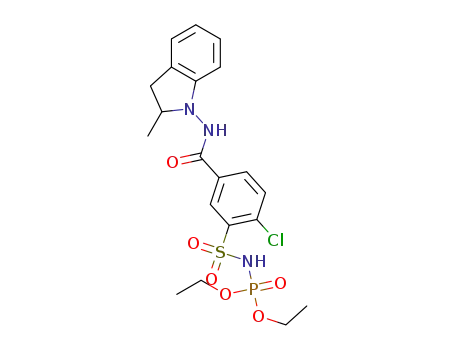 Diethyl ({2-chloro-5-[(2-methyl-2,3-dihydro-1H-indol-1-yl)-carbamoyl]phenyl}sulphonyl)amidophosphate