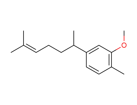 Molecular Structure of 89015-46-3 (Benzene, 4-(1,5-dimethyl-4-hexenyl)-2-methoxy-1-methyl-)
