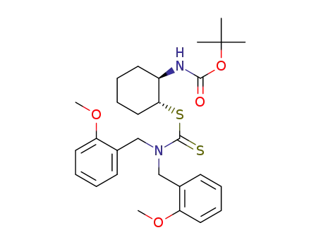 (1R,2R)-2-(bis(2-methoxybenzyl)carbamothioylthio)cyclohexylcarbamate