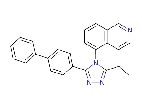 5-(3-biphenyl-4-yl-5-ethyl-4H-1,2,4-triazol-4-yl)isoquinoline