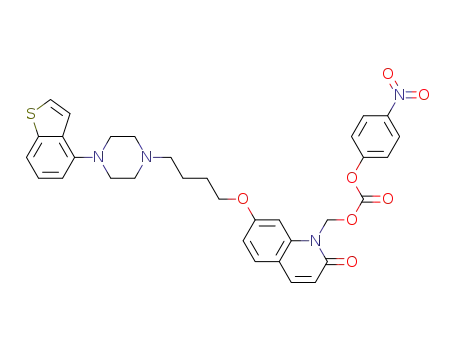 carbonic acid 7-[4-(4-benzo[b]thiophen-4-ylpiperazin-1-yl)butoxy]-2-oxo-2H-quinolin-1-ylmethyl ester 4-nitrophenyl ester