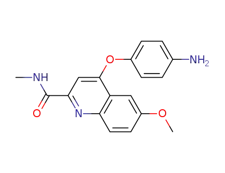 4-(2-(N-methylaminoformoxyl)-4-(6-methoxyquinolinyl)oxy)aniline