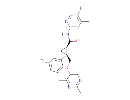 (1R,2S)-2-{[(2,4-dimethylpyrimidin-5-yl)oxy]methyl}-N-(5-fluoro-4-methylpyridin-2-yl)-2-(3-fluorophenyl)cyclopropanecarboxamide