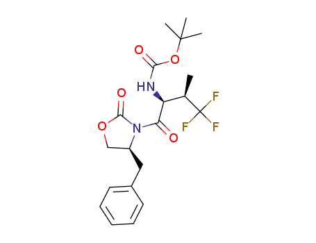 tert-butyl ((2S,3R)-1-((S)-4-benzyl-2-oxooxazolidin-3-yl)-4,4,4-trifluoro-3-methyl-1-oxobutan-2-yl)carbamate