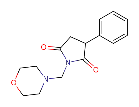 Molecular Structure of 3780-76-5 (N-(Morpholinomethyl)-2-phenylsuccinimide)