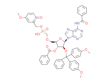 4-methoxy-1-oxido-2-pyridylmethyl 6-N-benzoyl-3'-O-benzoyl-2'-O-dimethoxytrityl-β-D-arabinoadenosin-5'-O-ylmethanephosphonate