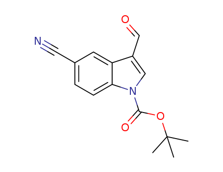 1H-Indole-1-carboxylic acid, 5-cyano-3-formyl-, 1,1-dimethylethyl ester