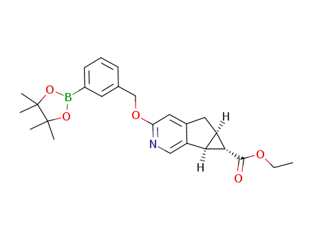 (5aR,6S,6aS)-ethyl 3-((3-(4,4,5,5-tetramethyl-1,3,2-dioxaborolan-2-yl)benzyl)oxy)-5,5a,6,6a-tetrahydrocyclopropa[4,5]cyclopenta[1,2-c]pyridine-6-carboxylate