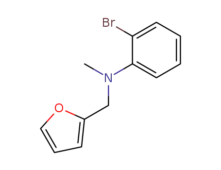 Molecular Structure of 114325-54-1 ((2-Bromo-phenyl)-furan-2-ylmethyl-methyl-amine)