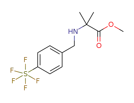 methyl 2-methyl-2-(4-pentafluorosulfanylbenzylamino)propionate