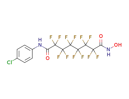 2,2,3,3,4,4,5,5,6,6,7,7-dodecafluorooctanedioic acid (4-chlorophenyl)amide hydroxyamide